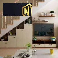 Xưởng Nội Thất Ngọc Thịnh Long Thành - Biên Hòa - Tủ gầm cầu thang được làm bằng nhựa PVC  là ý tưởng thiết kế thông minh, sáng tạo mang